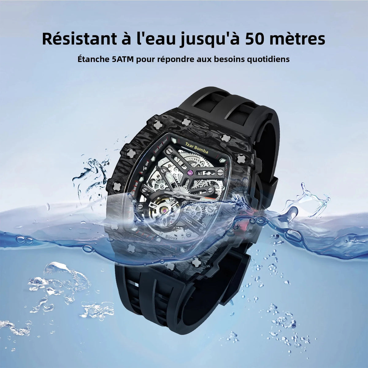 Montre mécanique TSAR BOMBA TB8208CF – CLEVI Paris