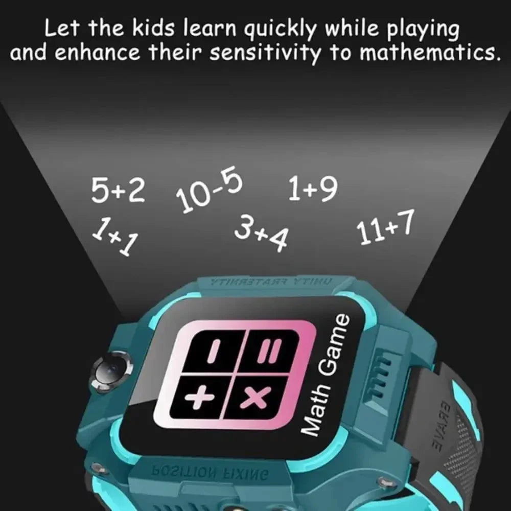 Montre Connectée Enfant GPS 4G – Appels Bidirectionnels Caméra SOS Géofencing IP67 App Hryfine 3–12 Ans – CLEVI Paris