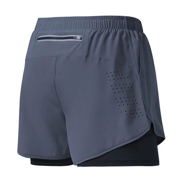 Short Running Homme Double Couche Polyester | Séchage Rapide, Fitness & Sport, 12 Coloris, Tailles S à XXL – CLEVI Paris