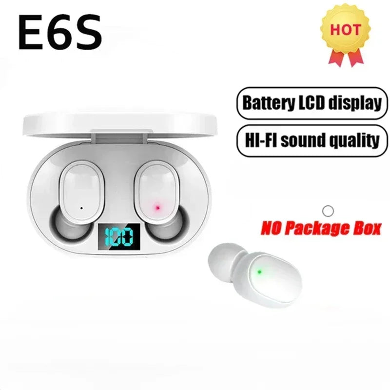 Écouteurs Bluetooth TWS DAMORE E6S — Réduction de Bruit Active, 24h d'Autonomie, Étanches | CLEVI Paris