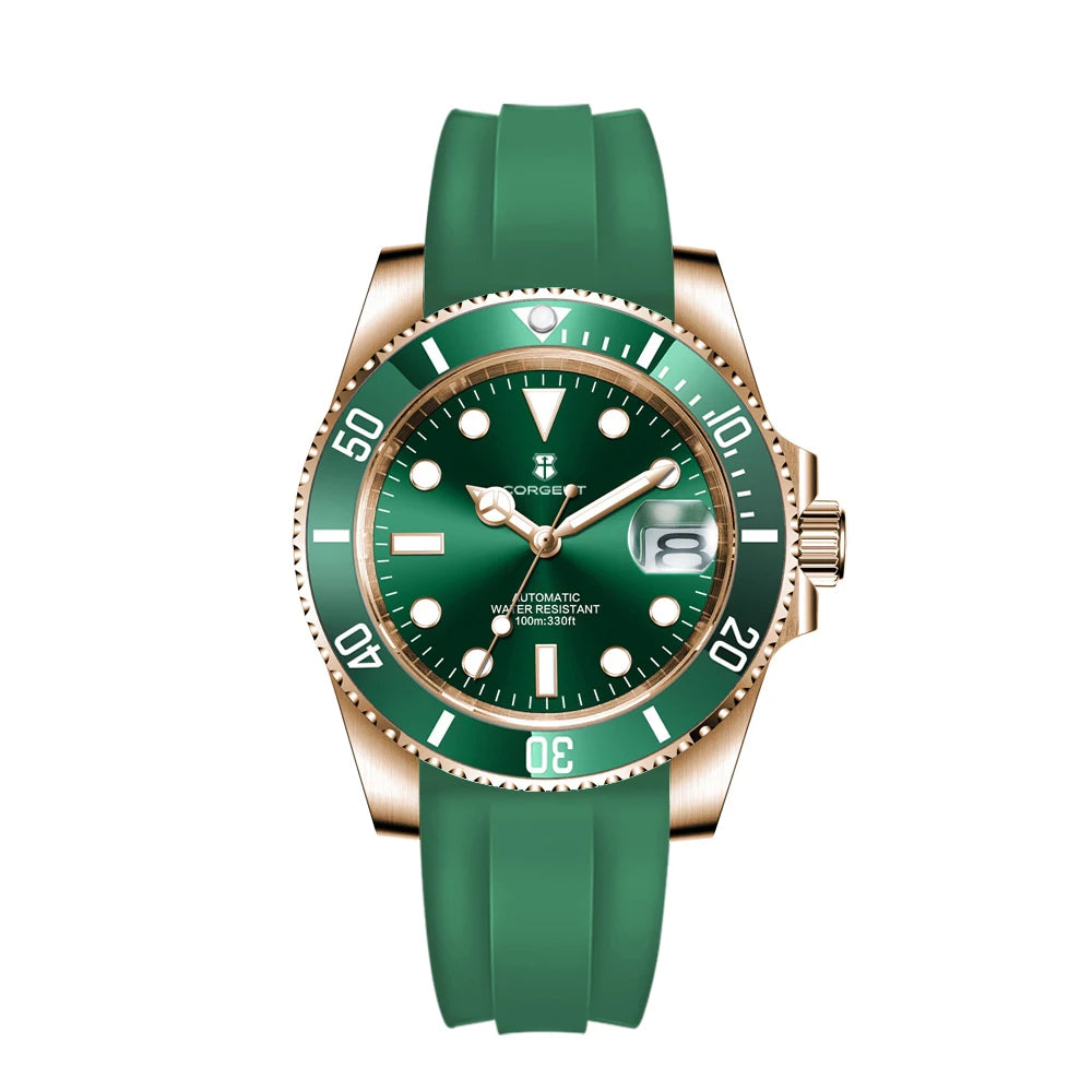 Montre Automatique Homme Corgeut 40mm Mouvement Japonais Saphir – CLEVI Paris