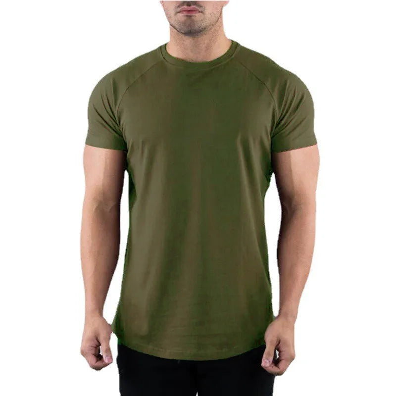 T-Shirt Fitness Homme Muscleguys – Coton Slim Fit, Col Rond, Manches Courtes