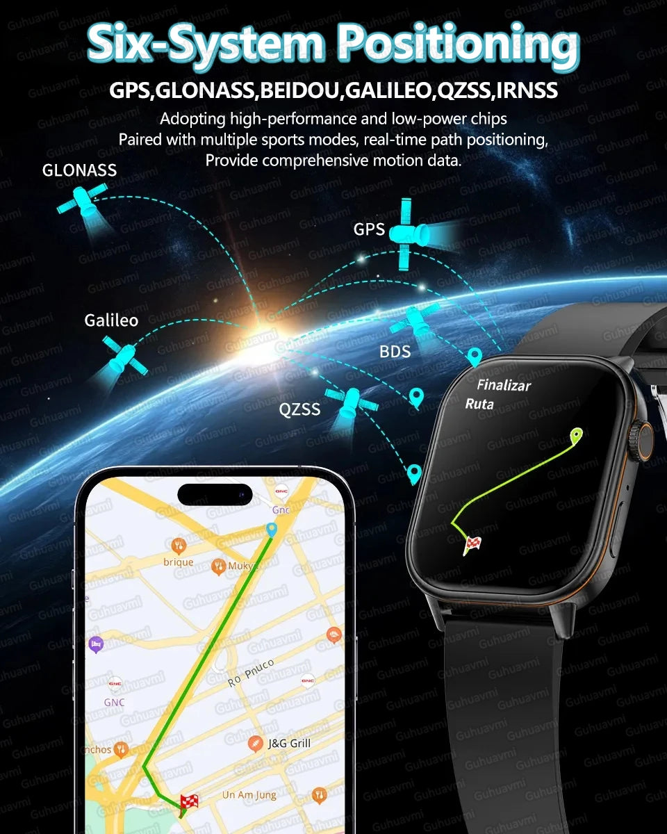 Montre connectée GUHUAVMI AMOLED 2,01 pouces – CLEVI Paris