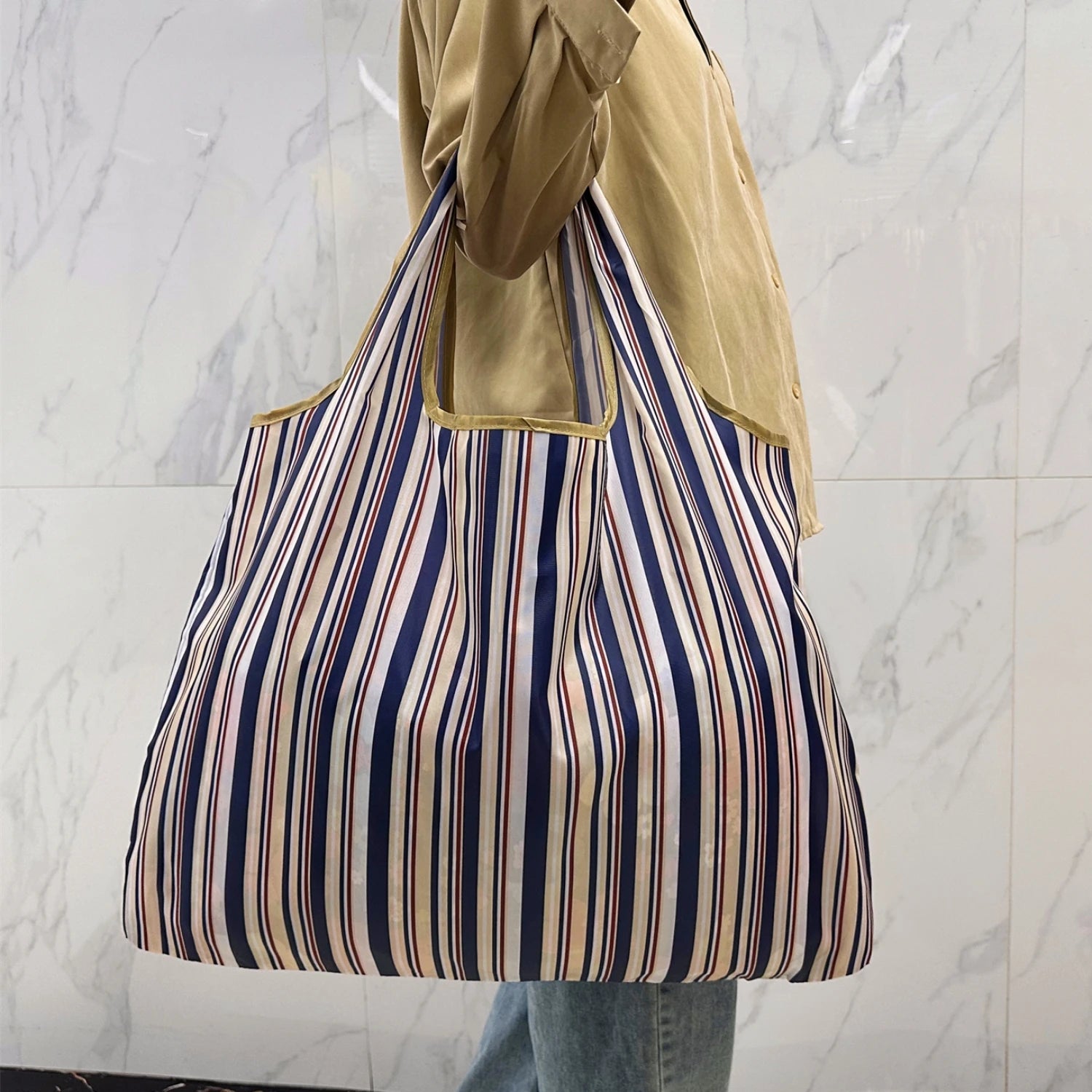 Tote Bag Polyester Grande Capacité | Sac Cabas Léger Pliable 25 Coloris – CLEVI Paris