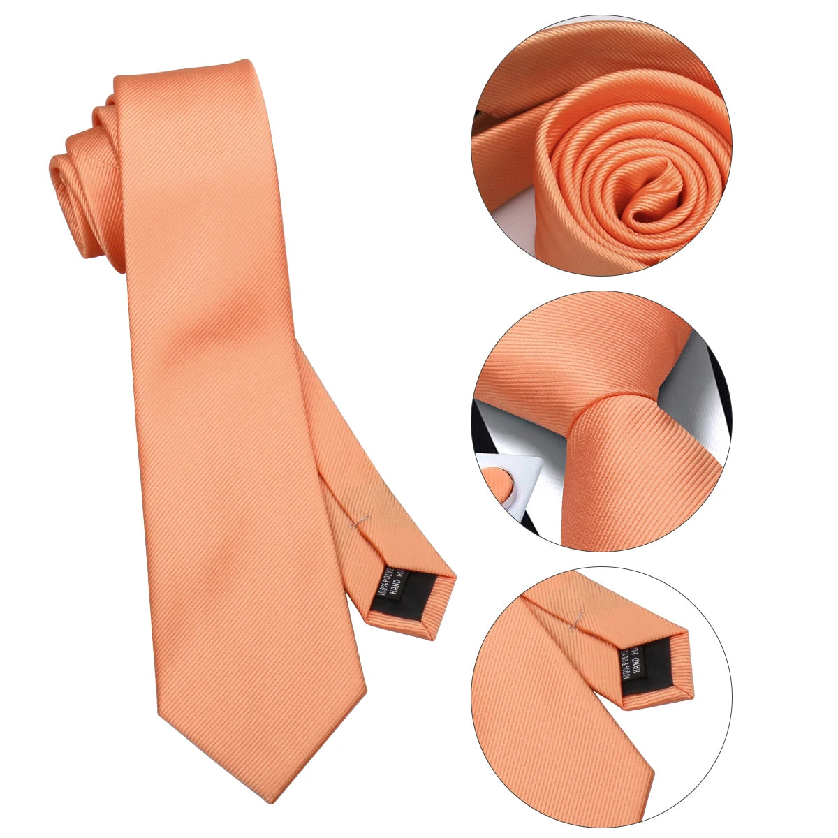 Cravate unisexe unie 7,5 cm – CLEVI Paris