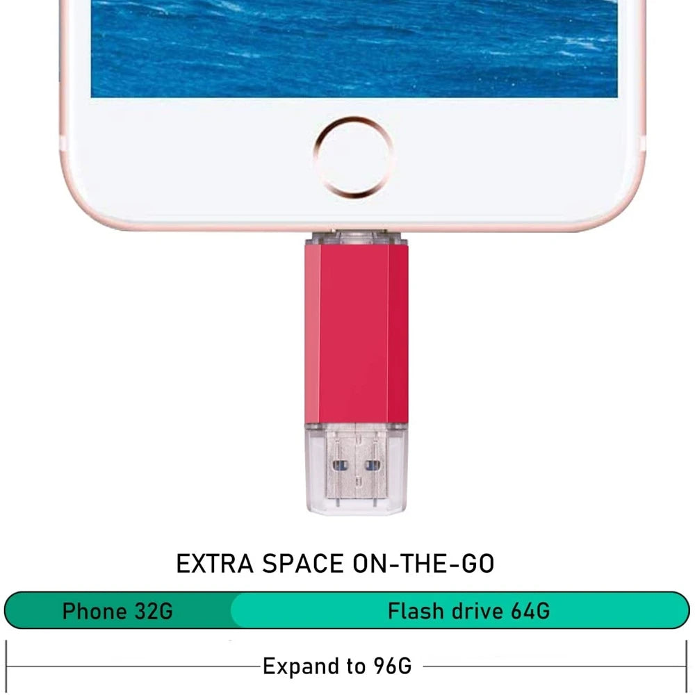 Clé USB 3.1 OTG BiNFUL Type-C iPhone 32Go à 2To Porte-Clés 4 Coloris – CLEVI Paris