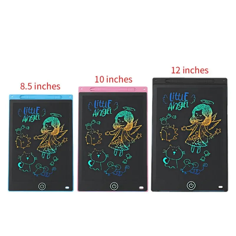 Tablette LCD Enfant | Écriture Effaçable, Plastique ABS, 4 Tailles, Dessin & Éducation – CLEVI Paris