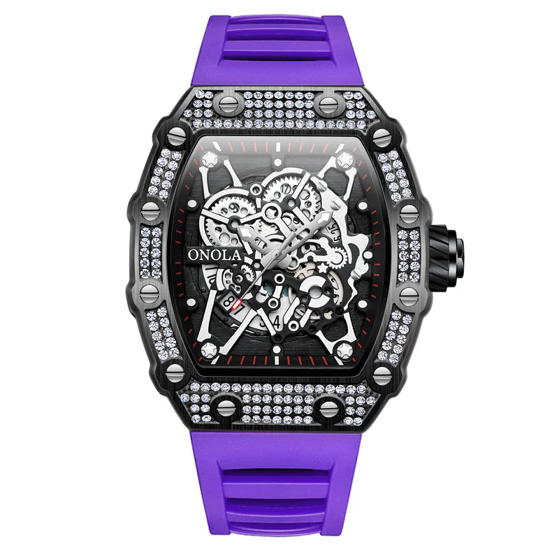 ONOLA ON3827D – Montre Quartz Homme | Sport & Business, Bracelet Silicone, Étanche 3 Bar