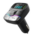 Émetteur FM Voiture Bluetooth 5.4 – Charge Rapide USB 15W + Type-C 25W AUX Lecteur MP3 Lumières Ambiance 12-24V – CLEVI Paris