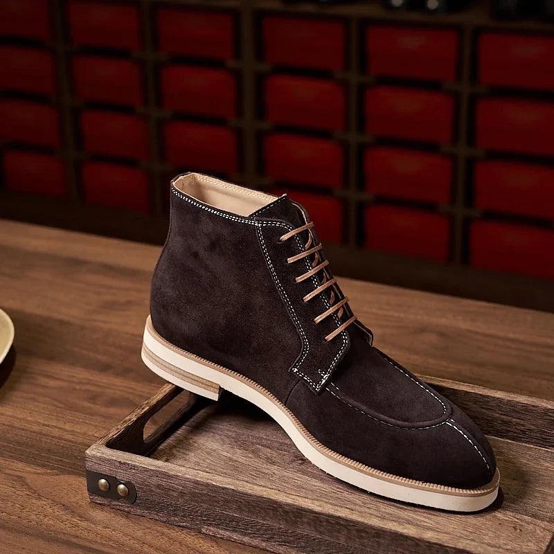 Boots Vintage Cuir Homme – Chelsea Moto Semelle Épaisse