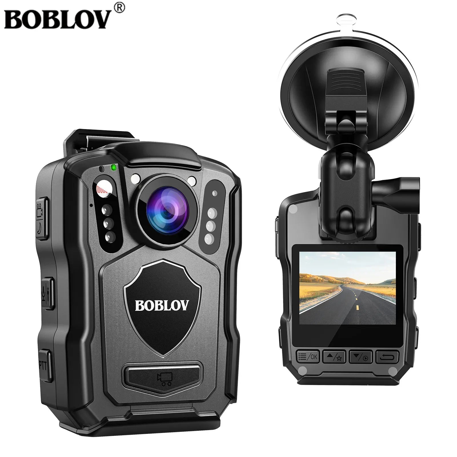 Caméra Corporelle BOBLOV M5 1440P – GPS, IP67, Vision Nocturne & Batterie 4200 mAh – CLEVI Paris