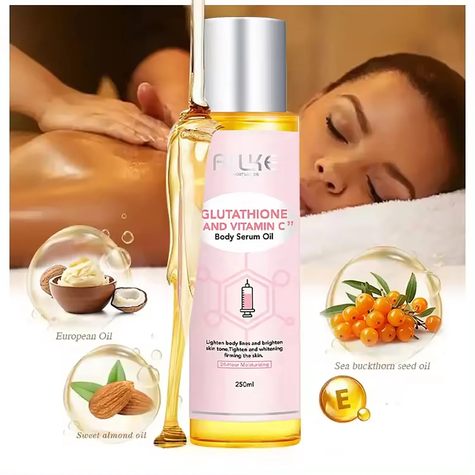 Gamme Éclat AILKE Glutathion & Vitamine C | Crème Corps, Lotion, Sérum & Savon Éclaircissant – CLEVI Paris