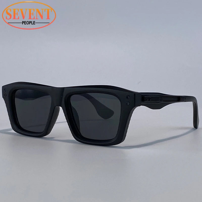 Lunettes de Soleil Steampunk Carrées Homme | UV400 Verres Dégradés & Polarisés | Conduite Vintage – CLEVI Paris