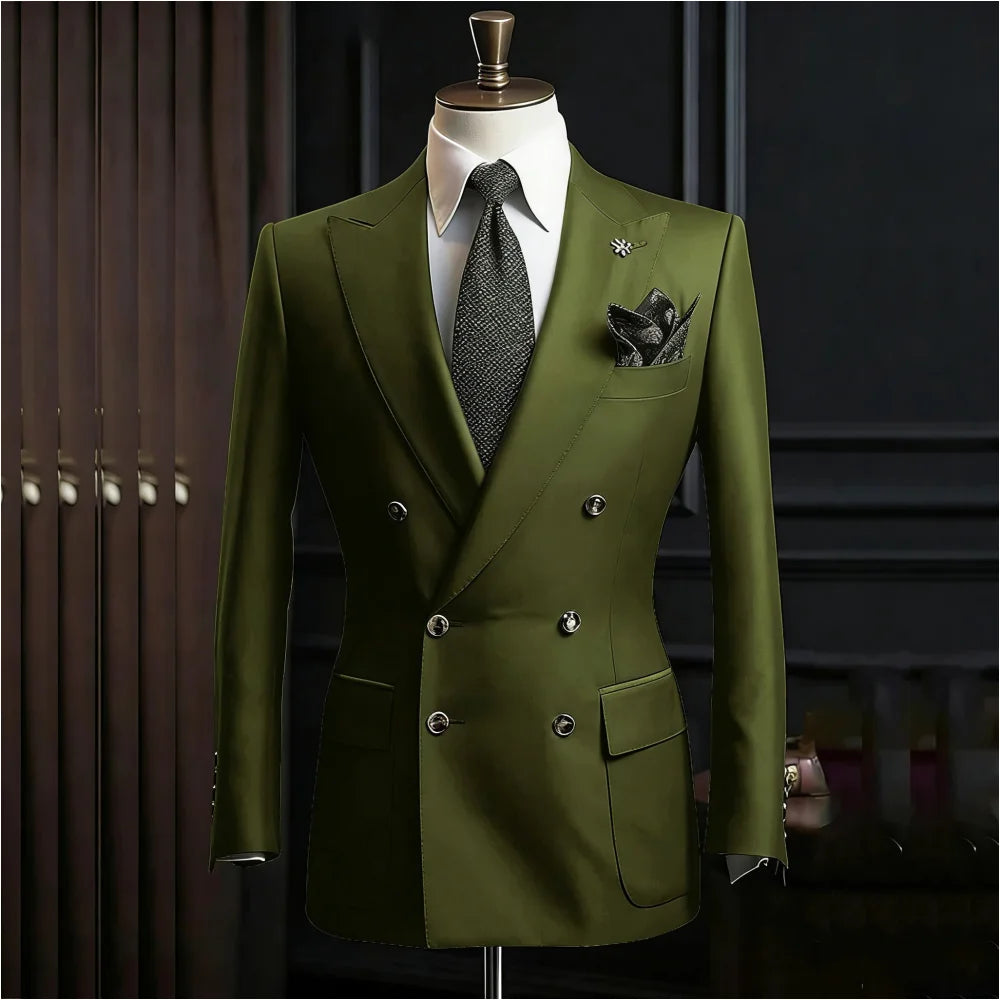 Costume homme 2 pièces à double boutonnage – CLEVI Paris
