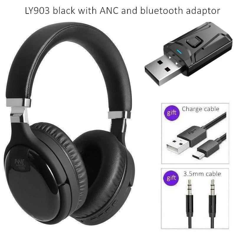 Casque SHOUMI ANC Bluetooth 5.0 Adaptateur TV USB 3.5mm Basses Profondes – CLEVI Paris