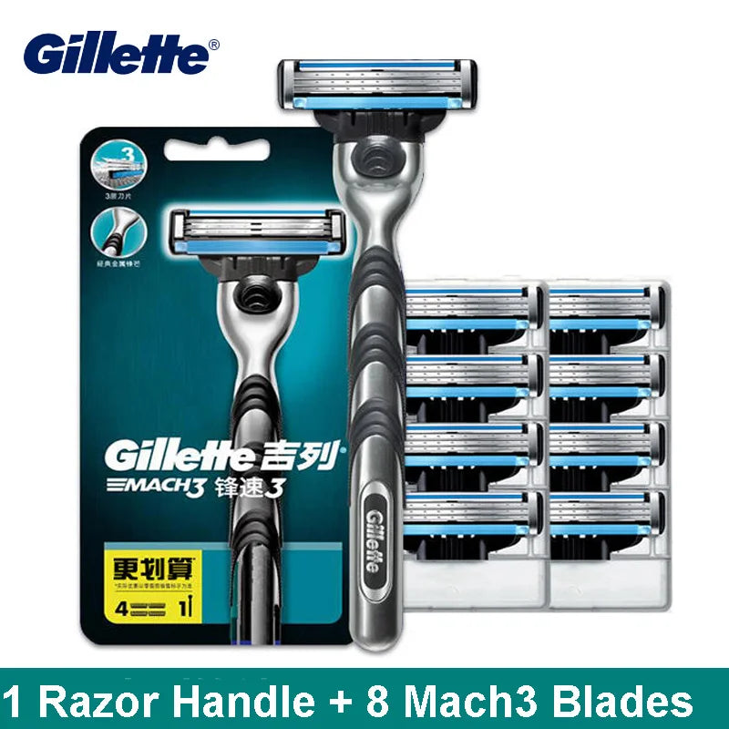 Lames de Rasoir 3 Lames Homme Recharges + Manche – CLEVI Paris