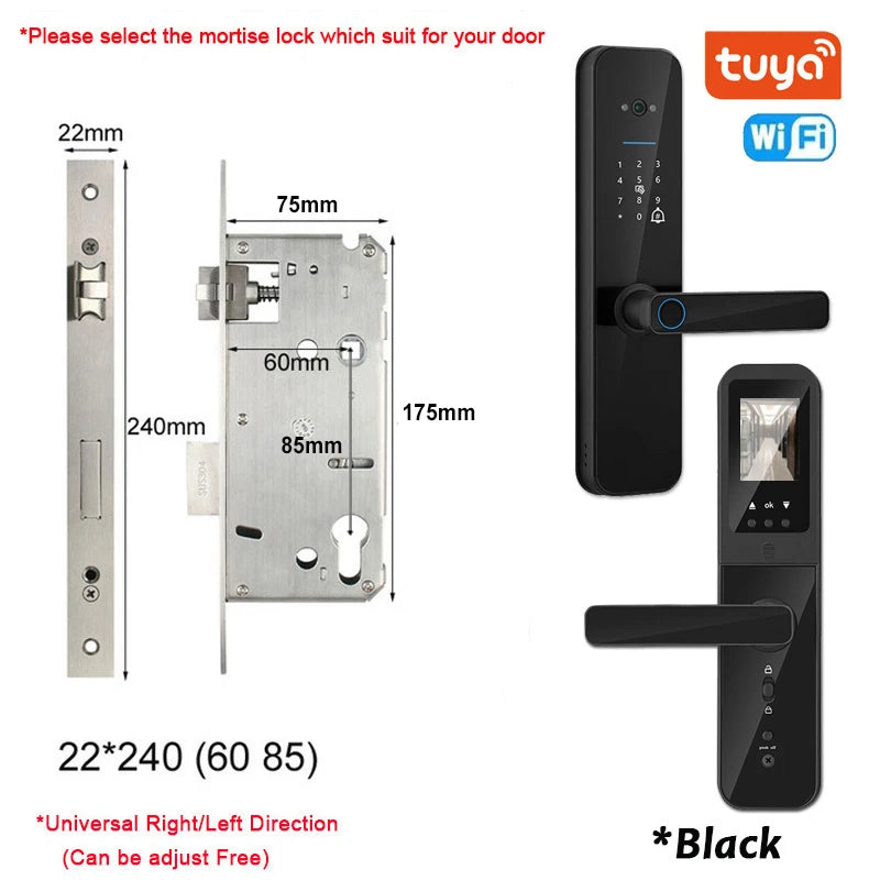 Serrure Connectée XSDTS F8 Judas HD Caméra Intercom WiFi Tuya – CLEVI Paris