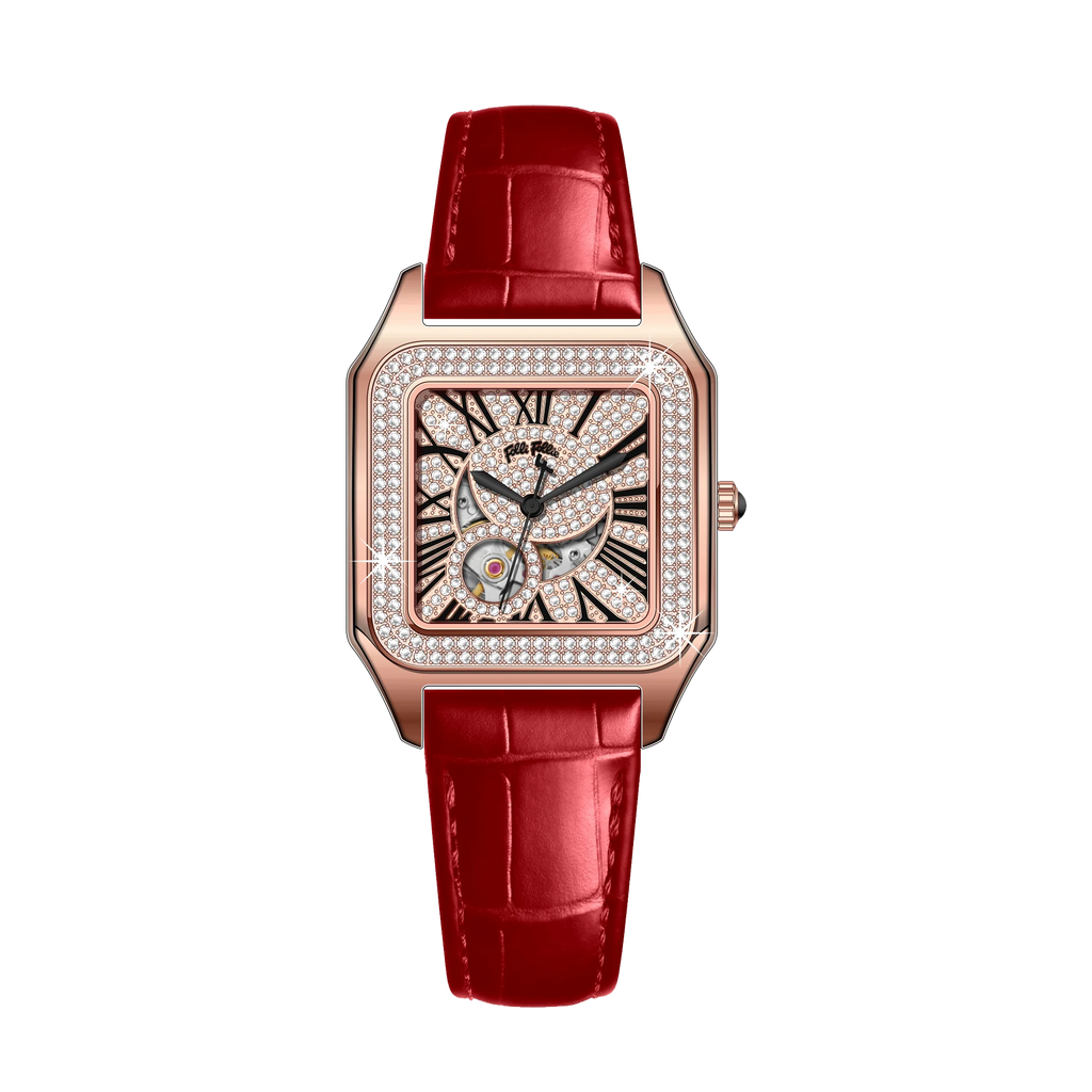 OBLVLO Montre Automatique Femme Chiffres Romains Acier Inoxydable Lumineuse – CLEVI Paris