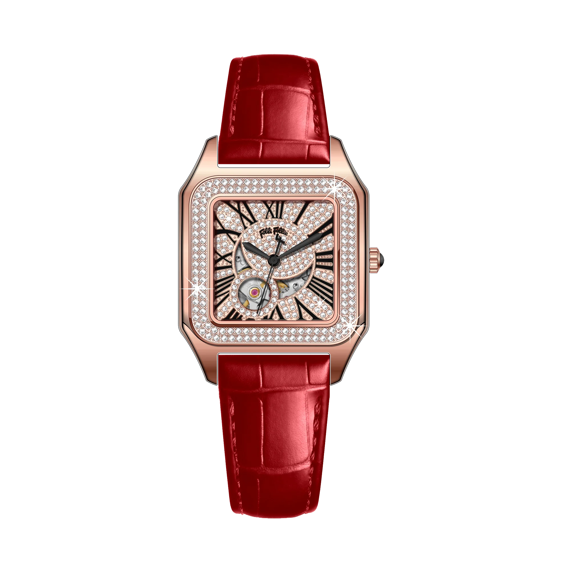 OBLVLO Montre Automatique Femme Chiffres Romains Acier Inoxydable Lumineuse – CLEVI Paris