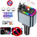 Émetteur FM Voiture 180W – Charge Rapide PD QC3.0 Bluetooth 5.3 Mains Libres Lecteur USB/TF Affichage Tension – CLEVI Paris