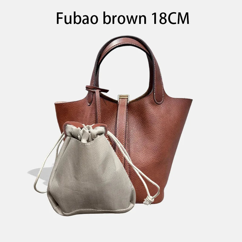 Sac Seau Femme Cuir Véritable Vache 2 Tailles 50+ Coloris Quincaillerie Argentée ou Dorée – CLEVI Paris