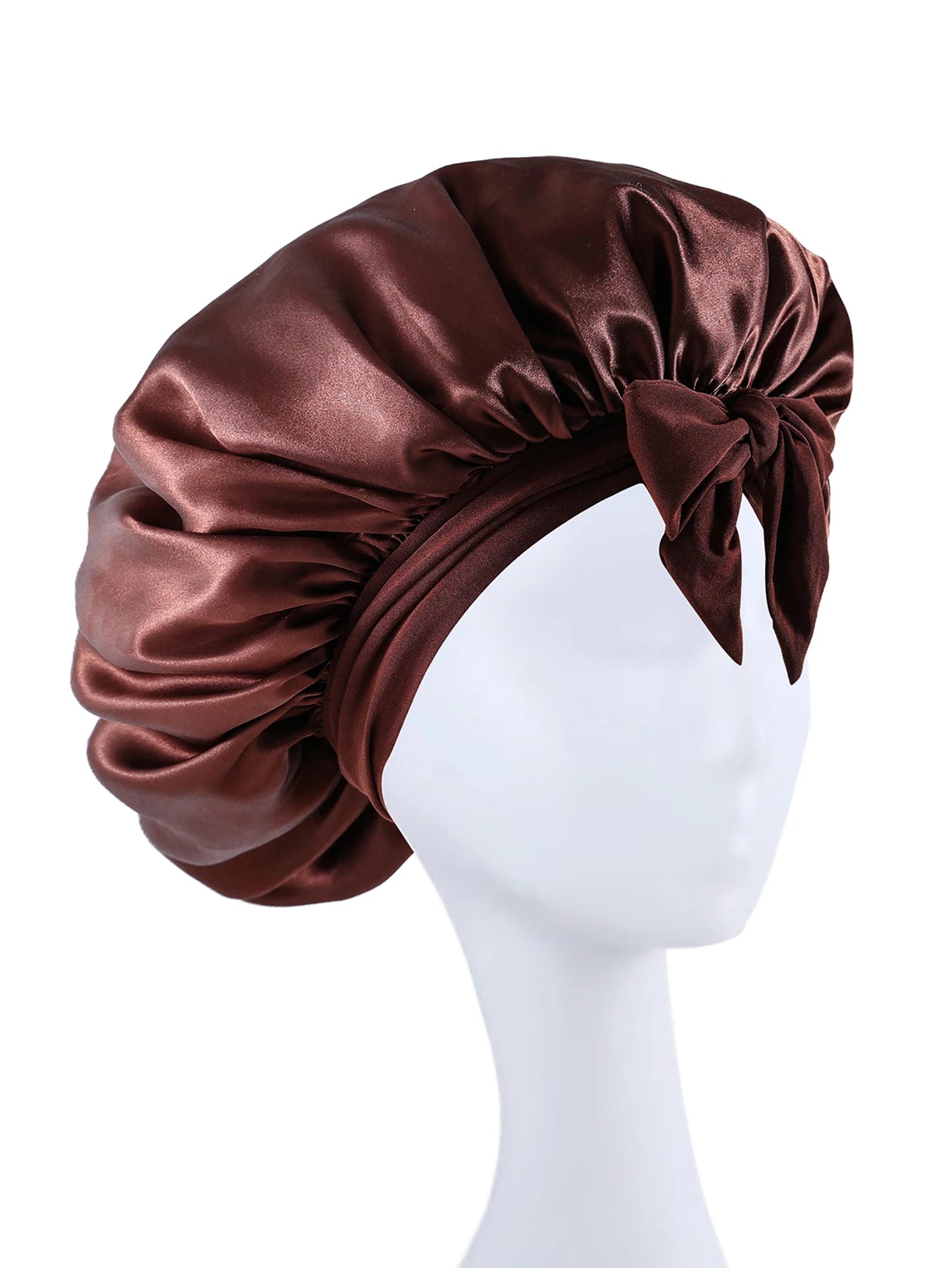 Bonnet de Nuit Satin Cheveux Bouclés — CLEVI Paris