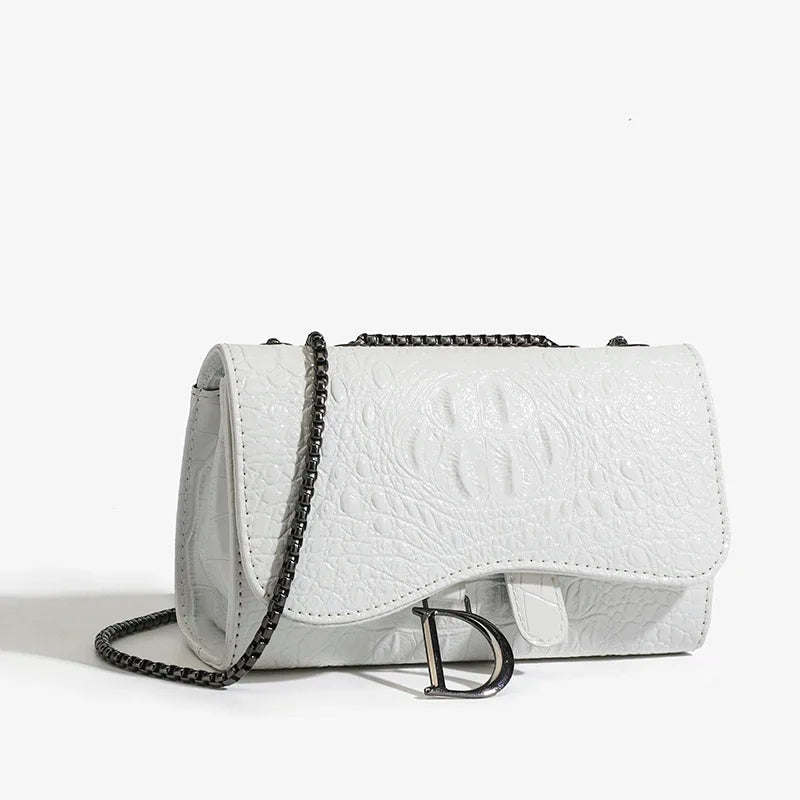 Sac à Rabat Femme PU Cuir Chaînes Sequins Imprimé Animal – CLEVI Paris