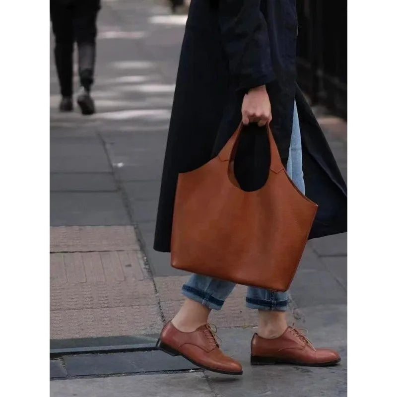 Cabas PU Matte Femme Grande Capacité Luxe Casual 2025 – CLEVI Paris