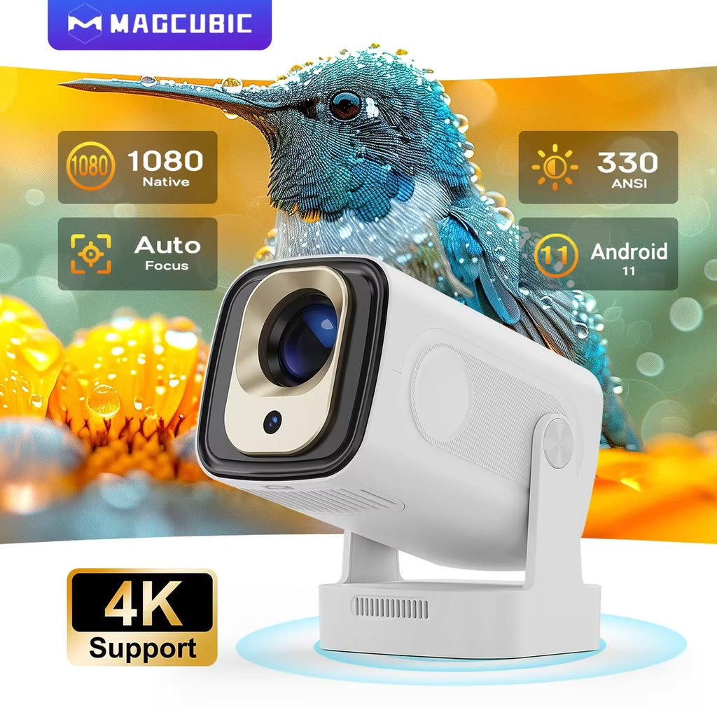 Magcubic HY310 Mini Projecteur Android 11 1080P 4K 330 ANSI Autofocus WiFi 6 BT 5.4 – CLEVI Paris