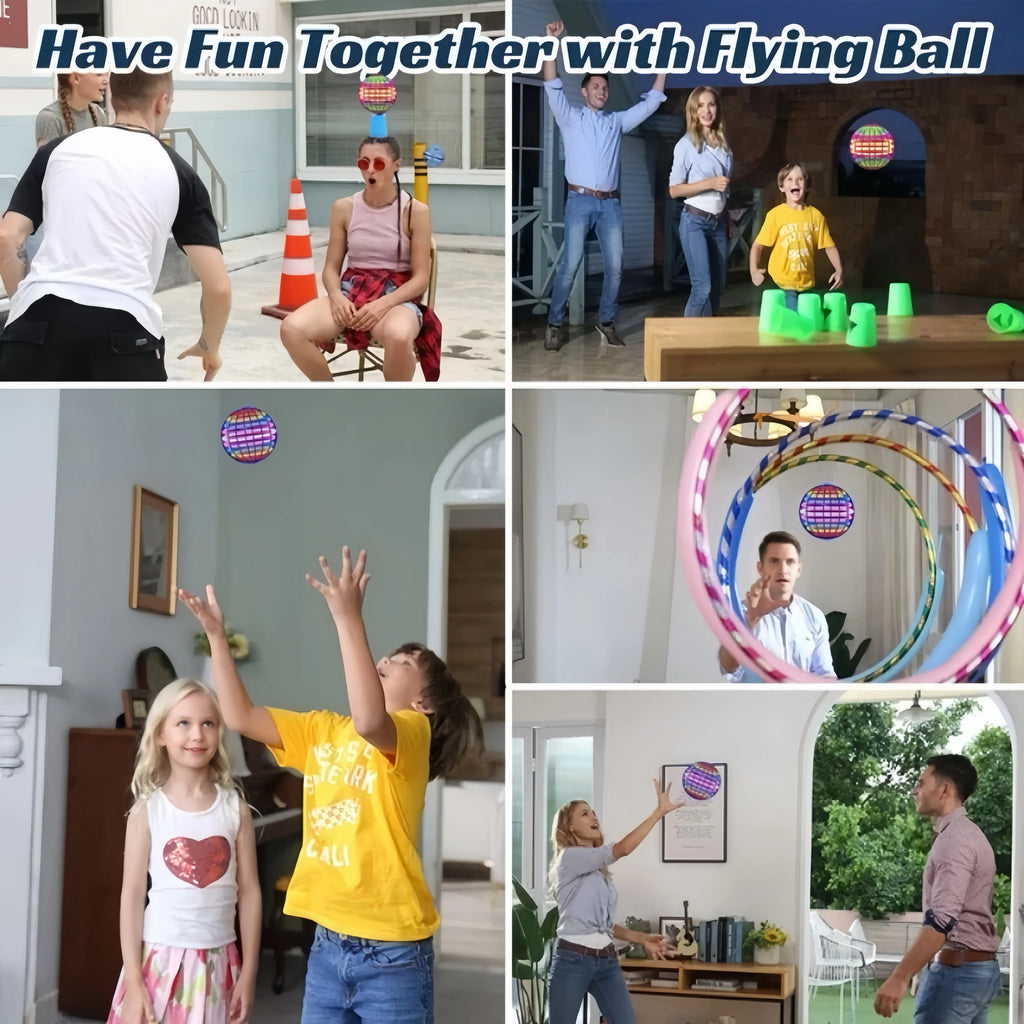 Boule Volante Spinner LED – Effet Boomerang, Acrobaties, Jouet Anti-Stress Enfant & Adulte