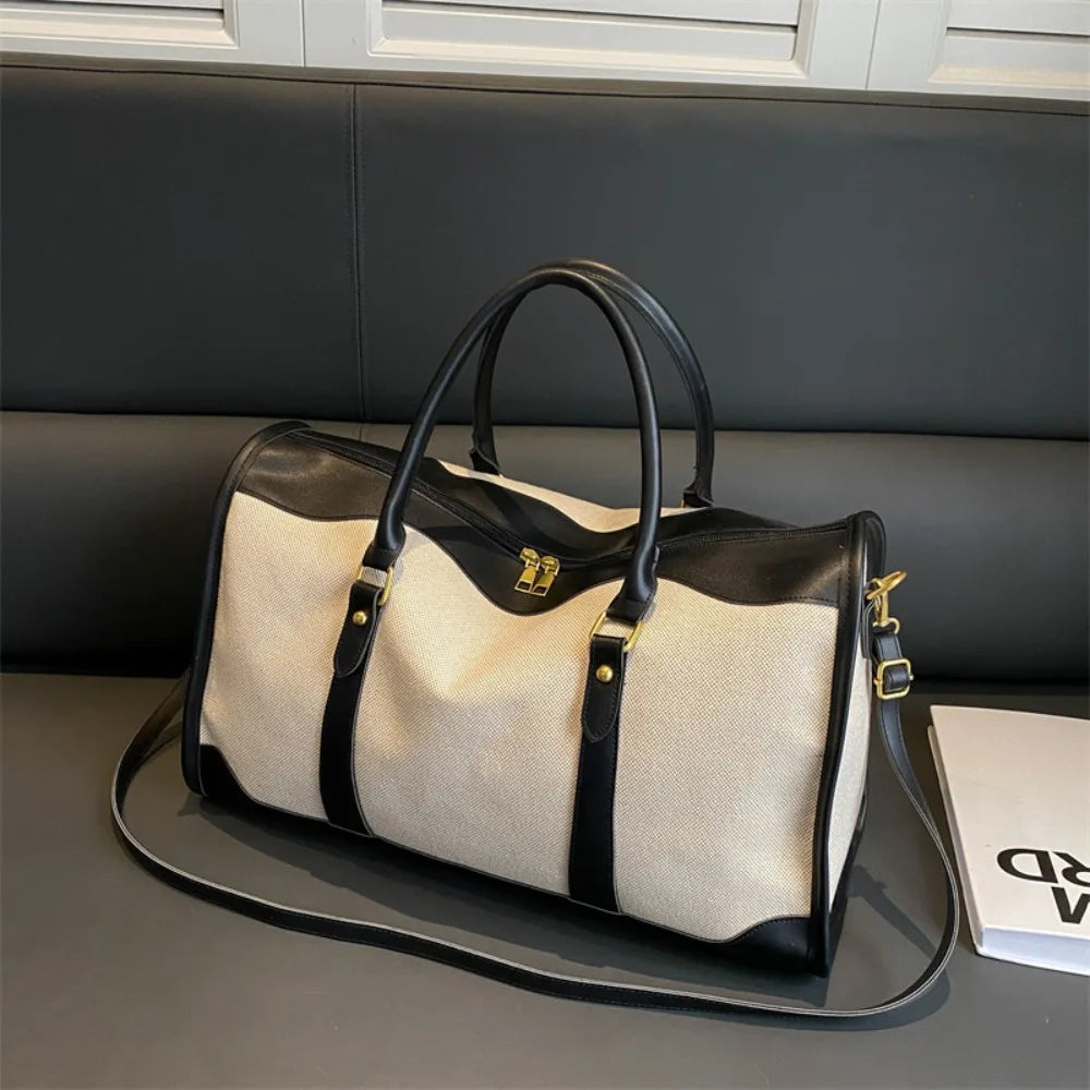 Sac de Sport Fitness Grande Capacité Toile Bandoulière – CLEVI Paris