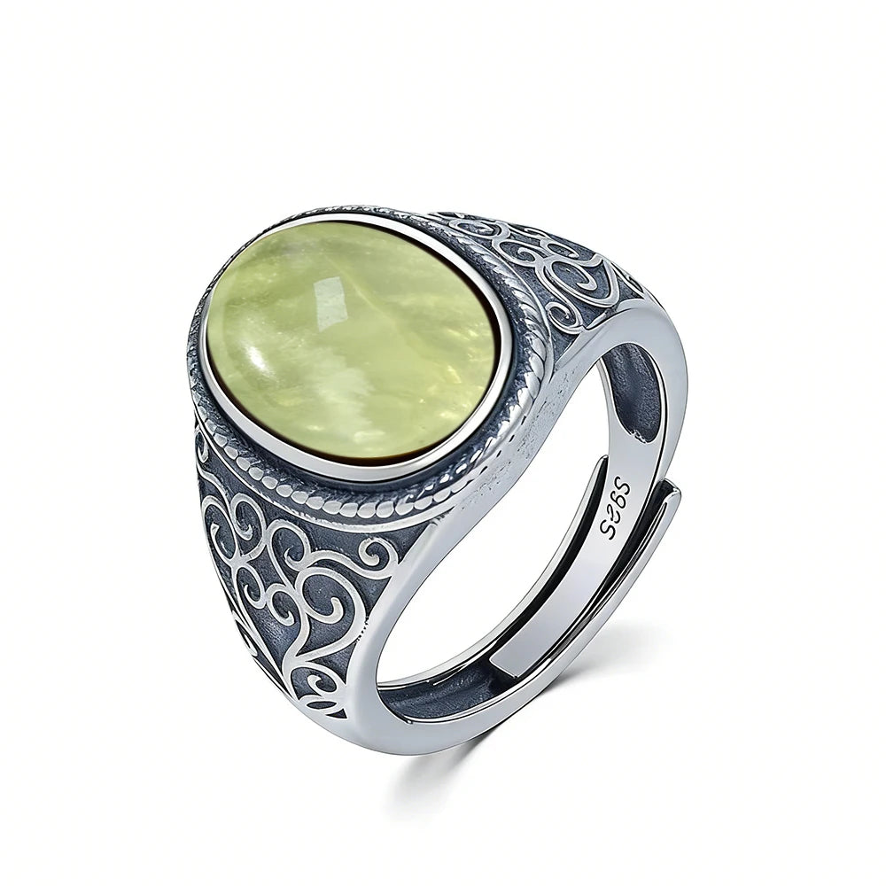 Bague Homme Œil de Tigre Argent 925 – CLEVI Paris