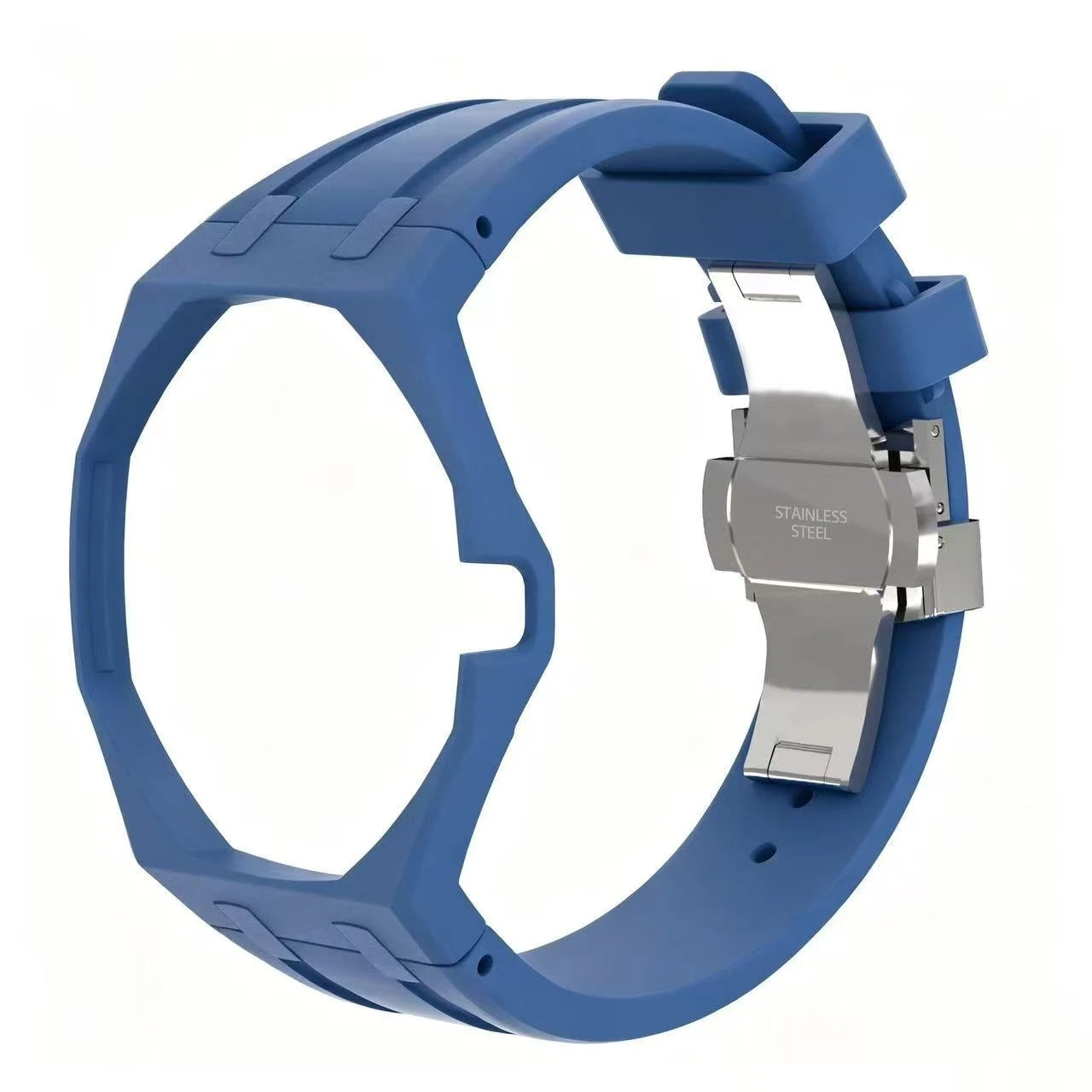 Kit Bracelet FKM + Boîtier Céramique Compatible Swatch x AP Royal Oak Boucle Déployante – CLEVI Paris