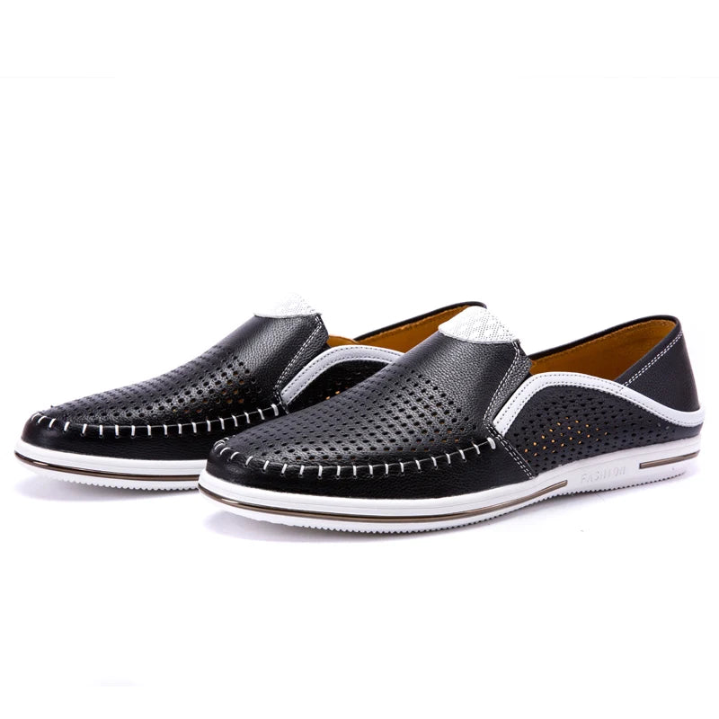 Mocassins Homme Cuir Véritable Respirants – CLEVI Paris