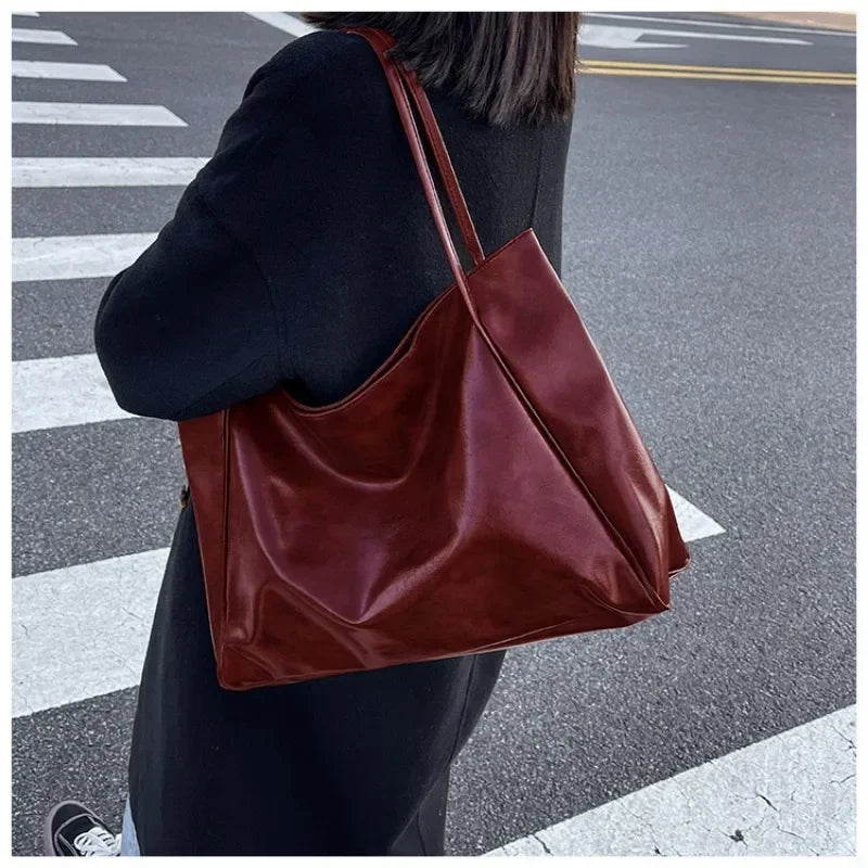 Sac Cabas Femme Cuir PU Grande Capacité — CLEVI Paris