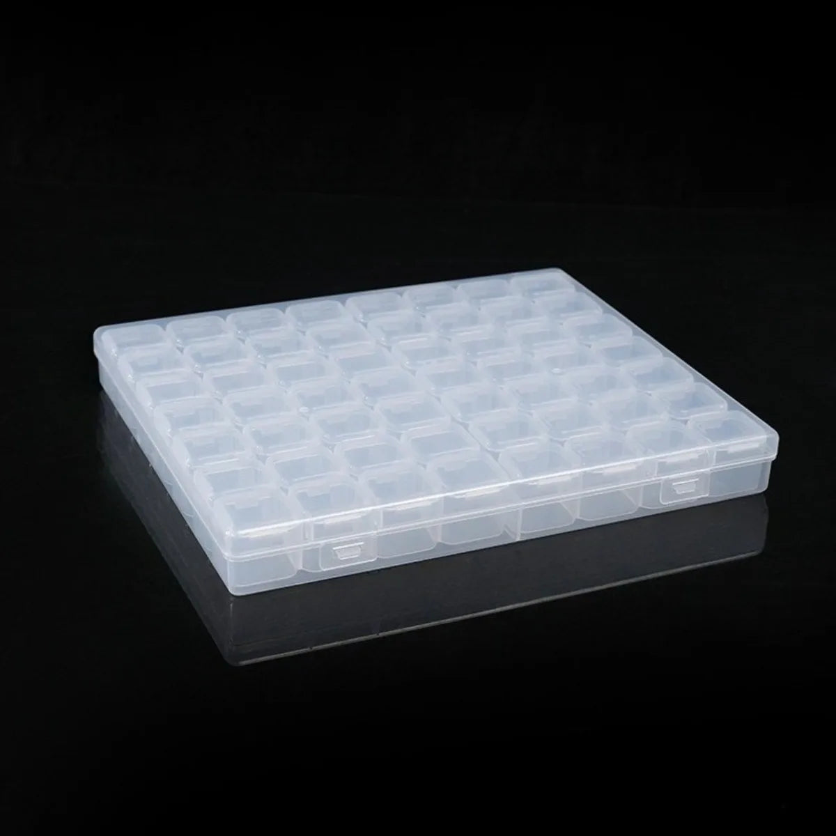 Boîte de Rangement Plastique à Compartiments | 28 ou 56 Cases, Bijoux, Perles, Nail Art & DIY – CLEVI Paris