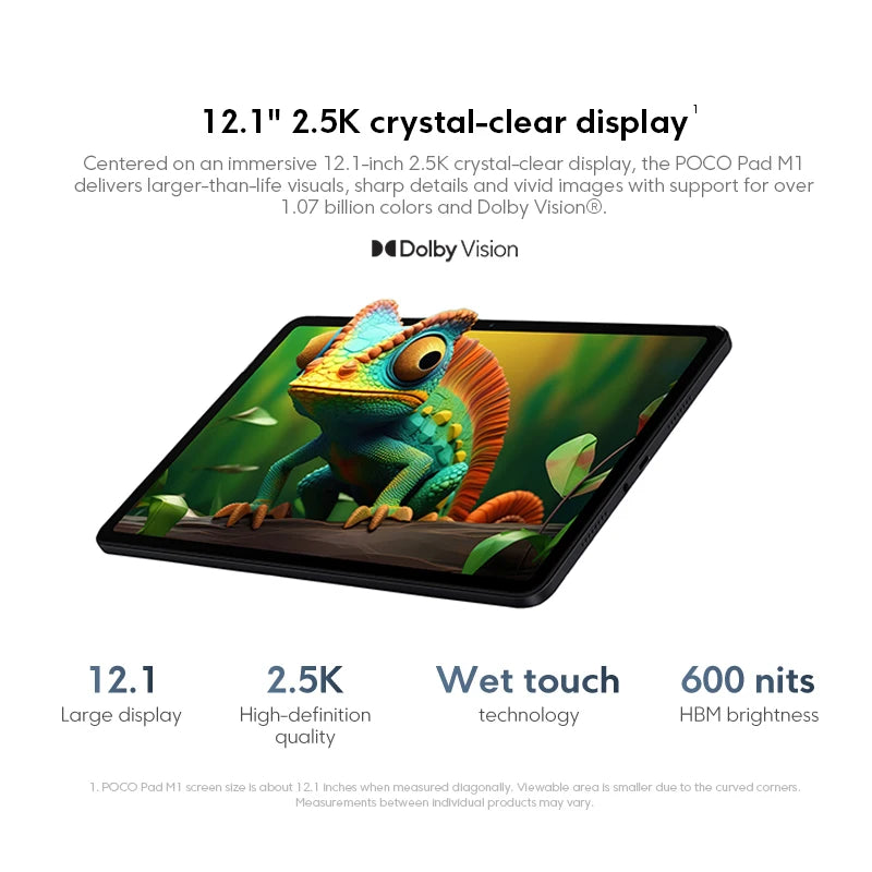 Tablette POCO Pad M1 12,1 pouces 256 Go – CLEVI Paris