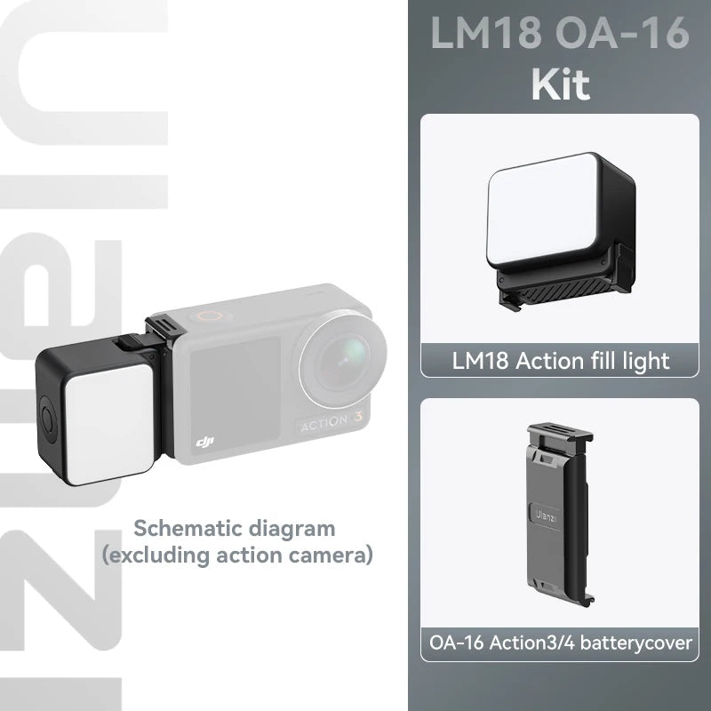 Lampe LED Ulanzi LM18 pour DJI Osmo – CLEVI Paris