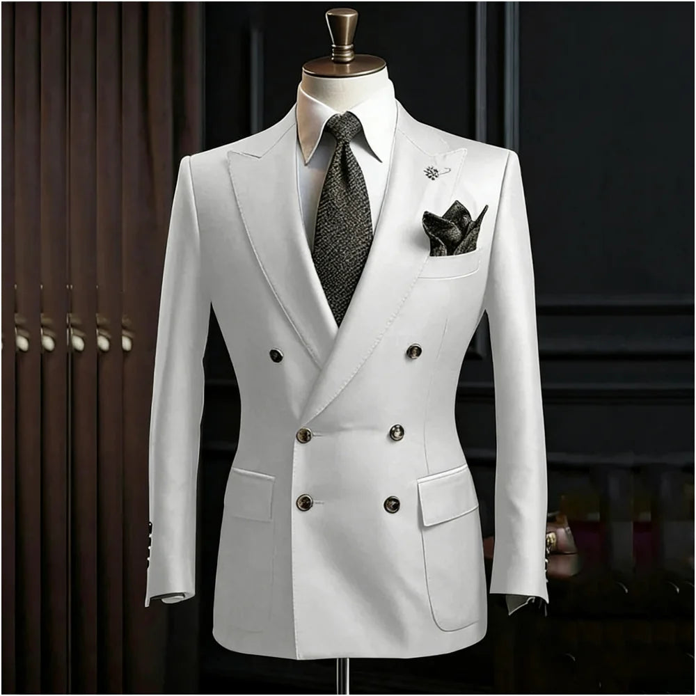 Costume homme 2 pièces à double boutonnage – CLEVI Paris