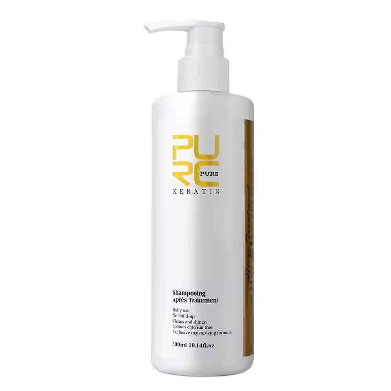 Shampooing Purifiant & Après-Shampoing PURC – Soin Kératine Professionnel, Lissage & Brillance