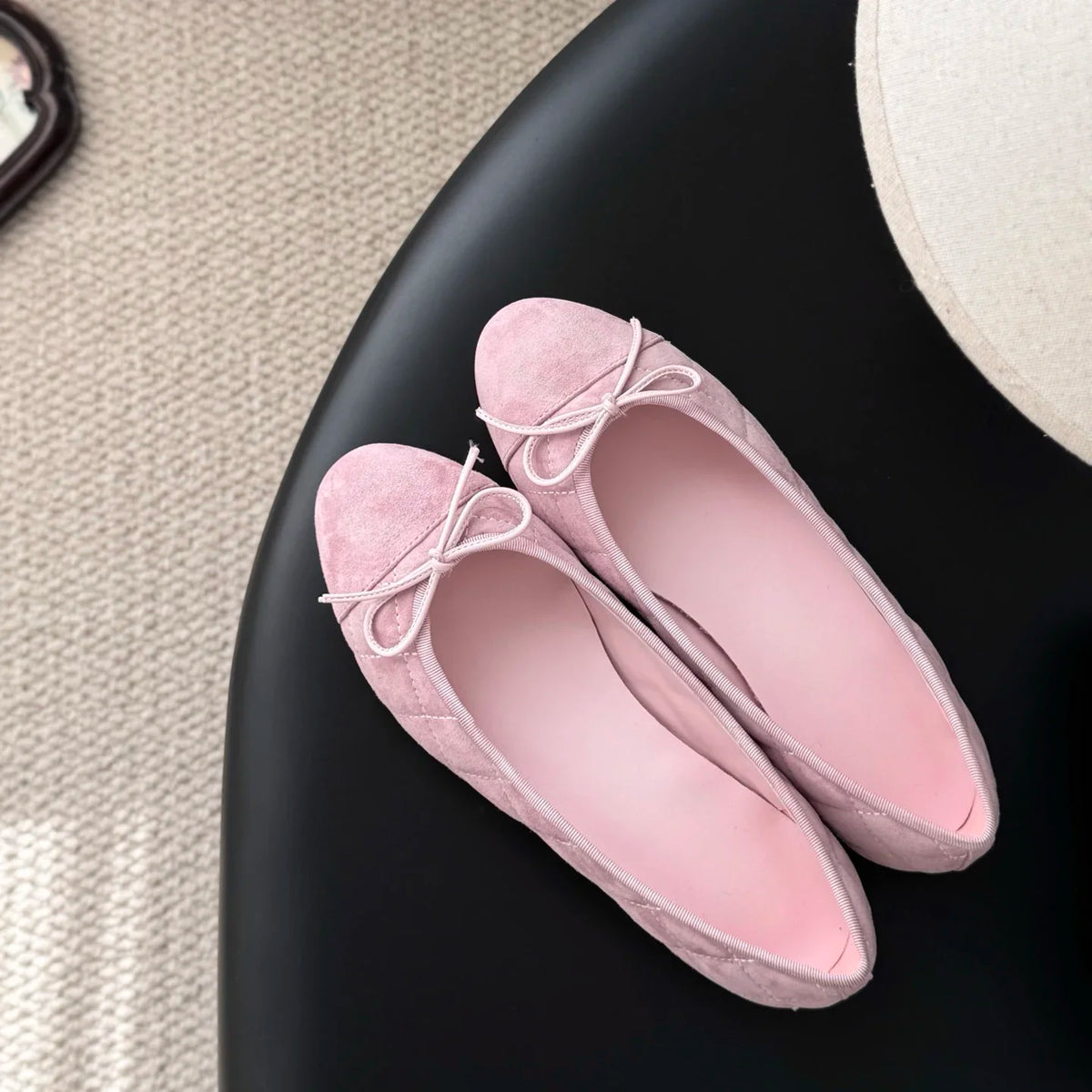 Ballerines femme en cuir à nœud – CLEVI Paris