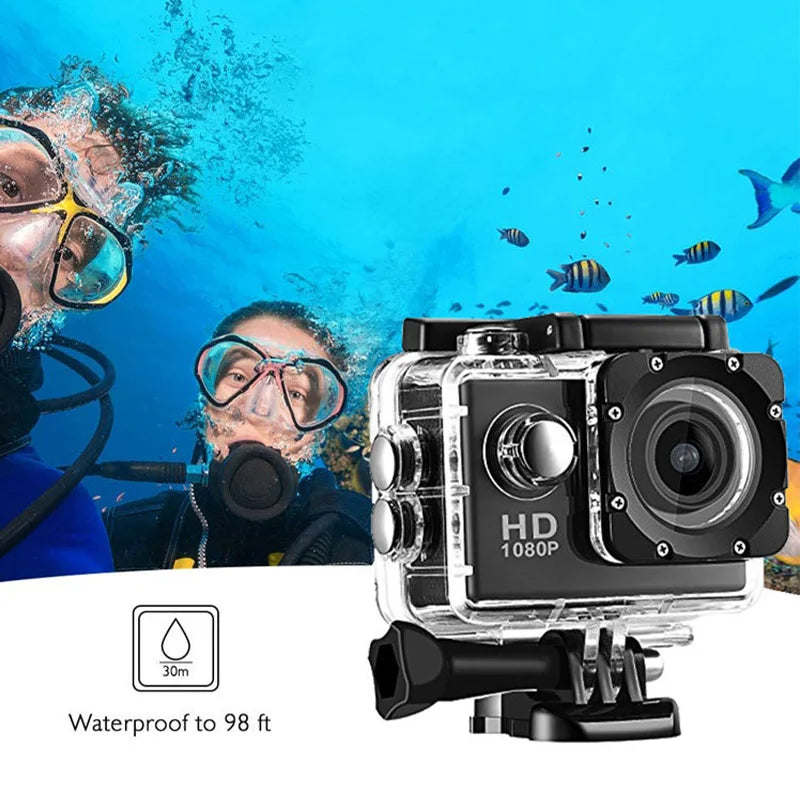 Action Cam 4K Ultra HD – Boîtier Étanche, Écran 2", Capteur Sony, Sports & Casque – CLEVI Paris