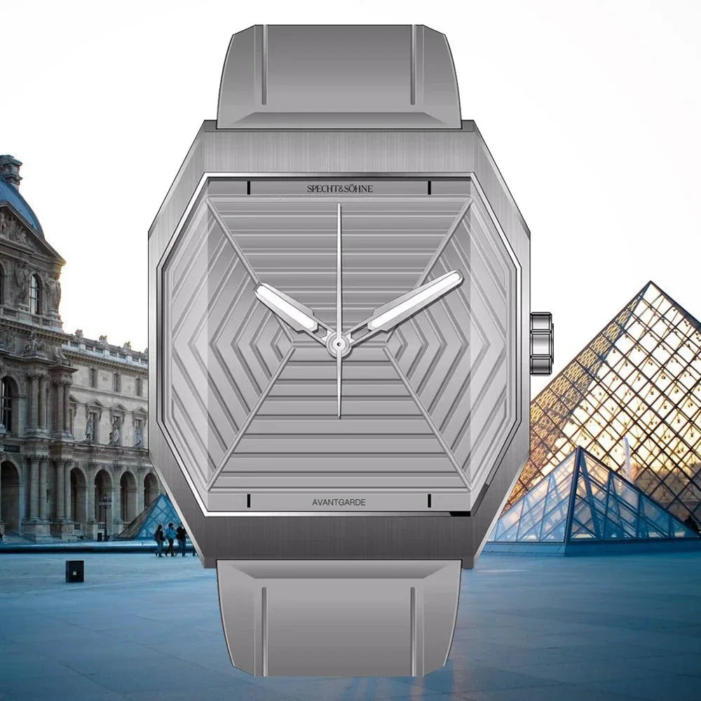 Montre Quartz Homme Specht & Söhne SP0026 – Octogone, Saphir 3D & Cadran Pyramides