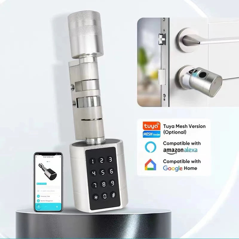Cylindre Connecté XSDTS SXS-70 Empreinte Digitale Tuya Bluetooth – CLEVI Paris