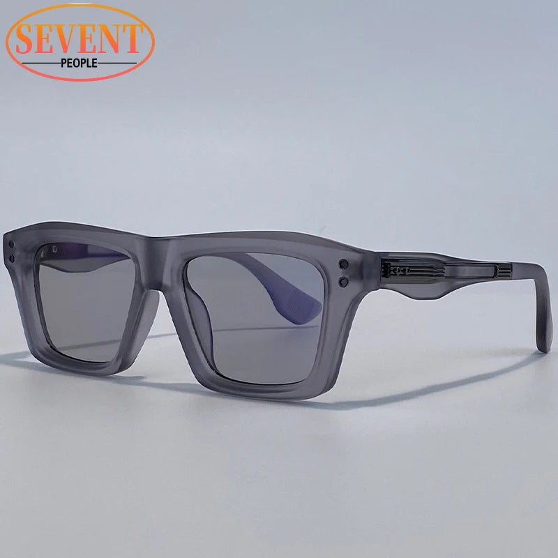 Lunettes de Soleil Steampunk Carrées Homme | UV400 Verres Dégradés & Polarisés | Conduite Vintage – CLEVI Paris