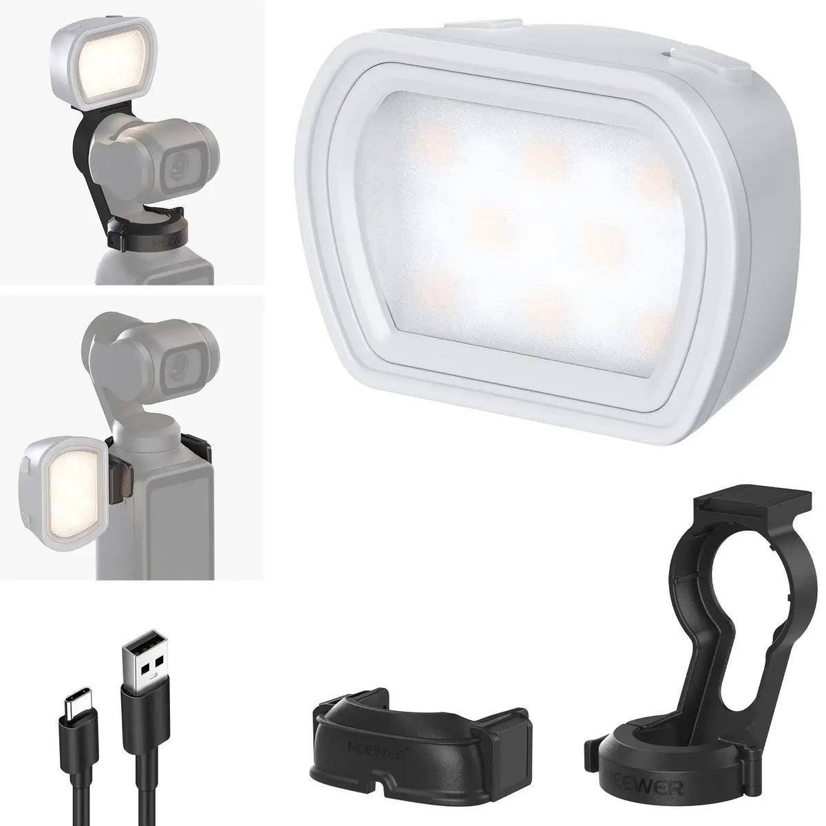 Lampe LED magnétique M21 pour Osmo Pocket 3 – CLEVI Paris