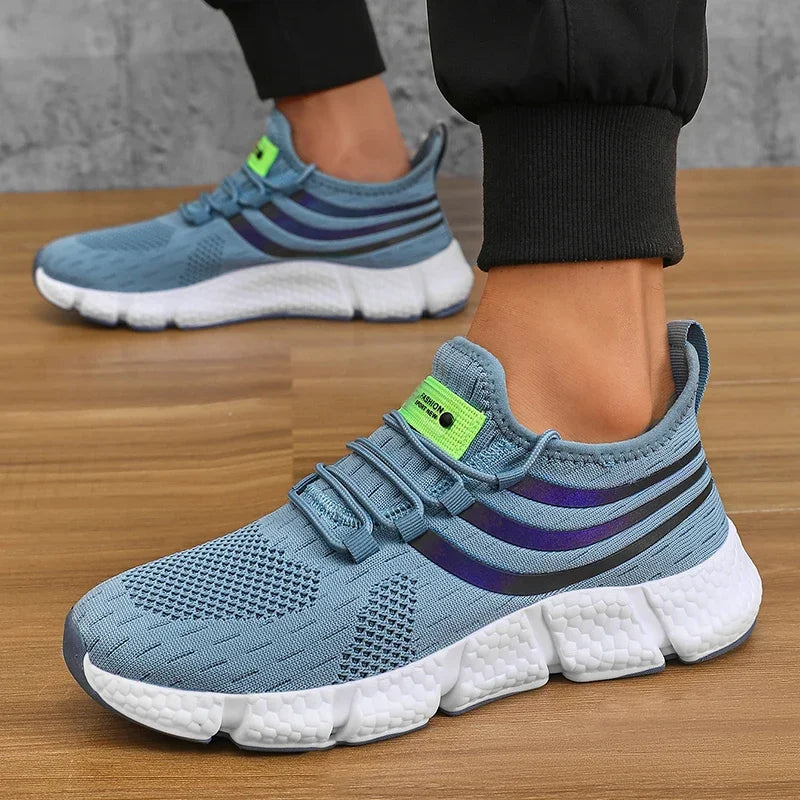 Baskets Unisexe Légères Respirantes – Semelle Antidérapante TPR Running Marche Sport Casual Pointures 36–46 – CLEVI Paris