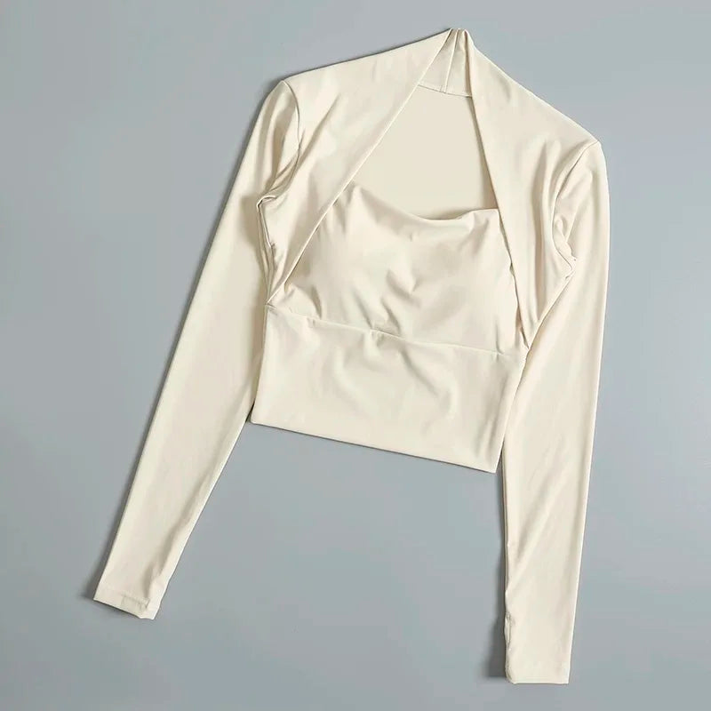Top Sport Manches Longues Femme Respirant — CLEVI Paris