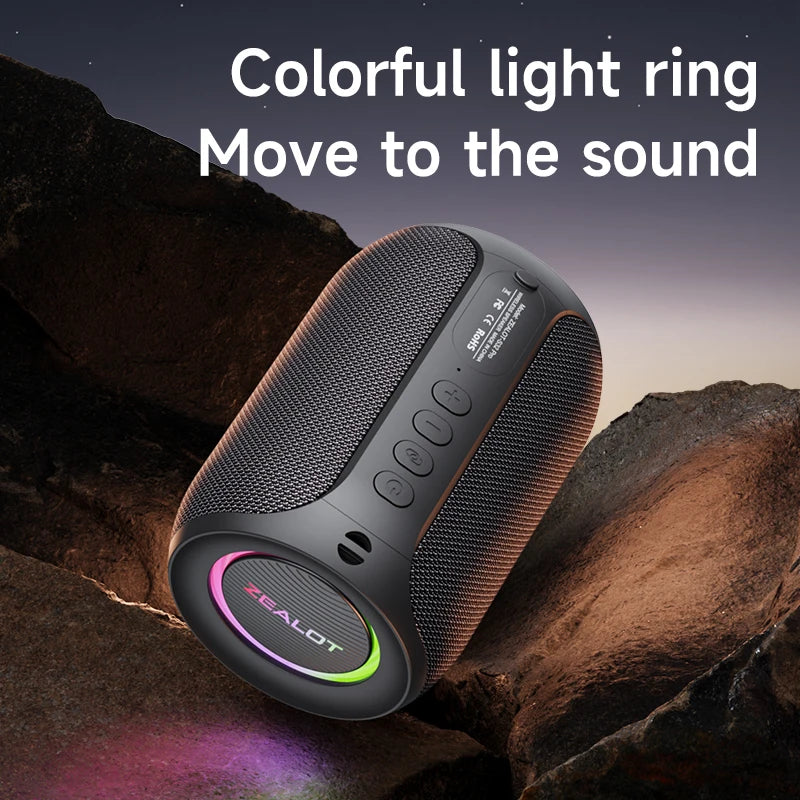 ZEALOT S32 Pro Enceinte Bluetooth 15W IPX5 TWS 360° 15h Outdoor – CLEVI Paris