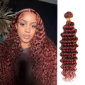Extensions Deep Wave brun roux, cheveux humains – CLEVI Paris
